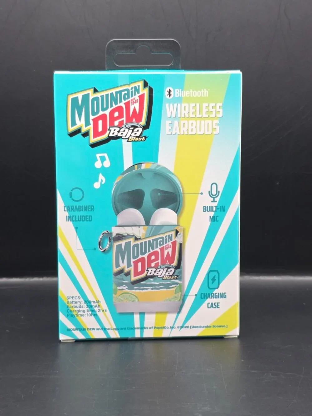 Mountain Dew Wireless Earbuds with Charging Case